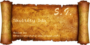 Skultéty Ida névjegykártya